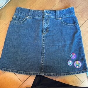 Disney Blue A-line Mini Skirt Casual